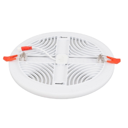 PAINEL LED BORDA INFINITA EMBUTIR/SOBREPOR REDONDO 24W BIVOLT 3000K - GAYA