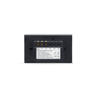 INTERRUPTOR SMARTECK 4X2 1 MODULO TOUCH PRETO - SMART STECK