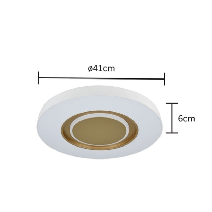 PLAFON LED DEVON REDONDO DRD 24W 41 CM 3000K/4000K/6000K - HEVVY