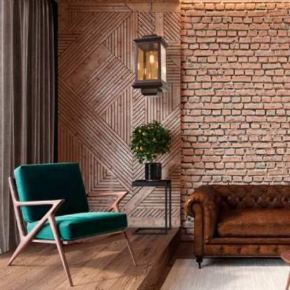 PENDENTE TOSCANA MARROM PARA 1 LAMPADA E27 - METAL DOMADO