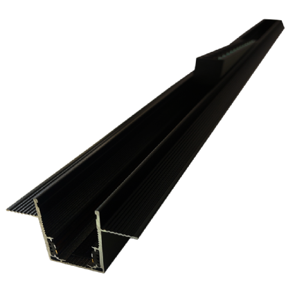 TRILHO EMBUTIR MAG PRETO 3 METROS - GAYA