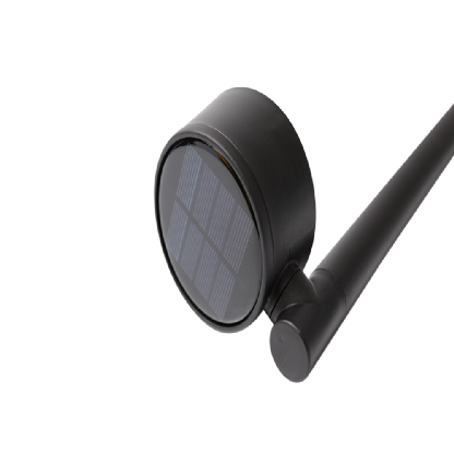 ESPETO LED SOLAR 2W 6500K PRETO IP20 COM 2 PECAS - GAYA