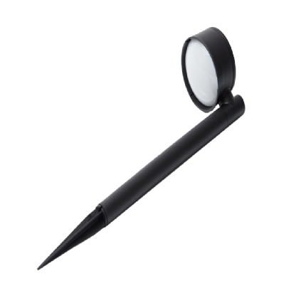 ESPETO LED SOLAR 2W 6500K PRETO IP20 COM 2 PECAS - GAYA