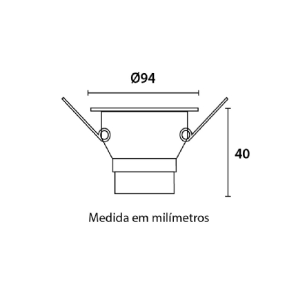 SPOT LED EMBUTIR RECUADO 6W BIVOLT 6500K QUADRADO BRANCO 410LM - BLUMENAU