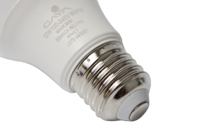 LAMPADA LED BULBO 12W BIVOLT 4000K E27 1018LM - GAYA
