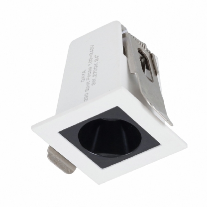 SPOT MINI FOCCO 3W BIVOLT 4000K 240LM 24G BRANCO E PRETO 35X35MM - GAYA