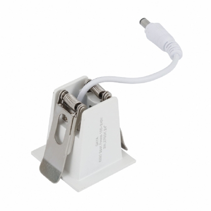 SPOT MINI FOCCO 3W BIVOLT 4000K 240LM 24G BRANCO E PRETO 35X35MM - GAYA