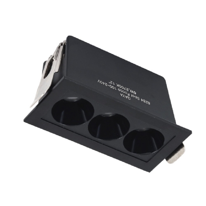 SPOT MINI FOCCO 6W BIVOLT 4000K 480LM 24G PRETO 8,8X3,5MM - GAYA