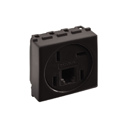 MODULO TOMADA PARA TELEFONE 4 POLOS + RJ11 LIZ GRAFITE - TRAMONTINA