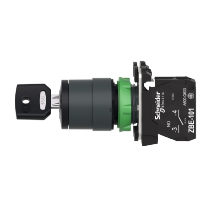 COMUTADOR COM CHAVE RETIRA ESQ 22MM 4 POSICOES 1NA - SCHNEIDEIR