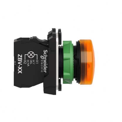 SINALEIRO PLASTICO LED 24VCA/CC 22MM LARANJA - SCHNEIDER