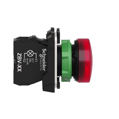 SINALEIRO PLASTICO LED 24VCA/CC 22MM VERMELHO - SCHNEIDER