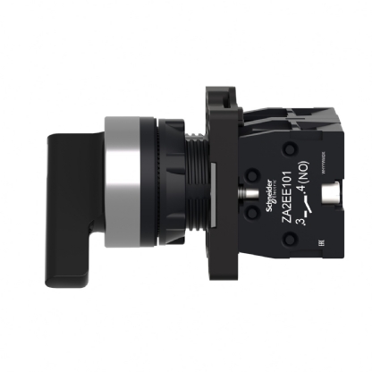 COMUTADORA COM MANOPLA LONGA 22MM 2 POSICOES FIXA 1NA+1NF - SCHNEIDER