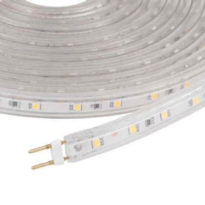 KIT FITA LED 14,4W/METRO 220V LUZ AMARELA 3000K 600LM IP65 ROLO COM 5 METROS - GAYA