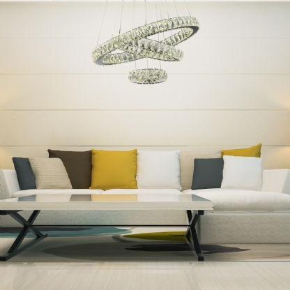 PENDENTE ALLIANCE COM 3 ARGOLAS 93W 4000K - HEVVY