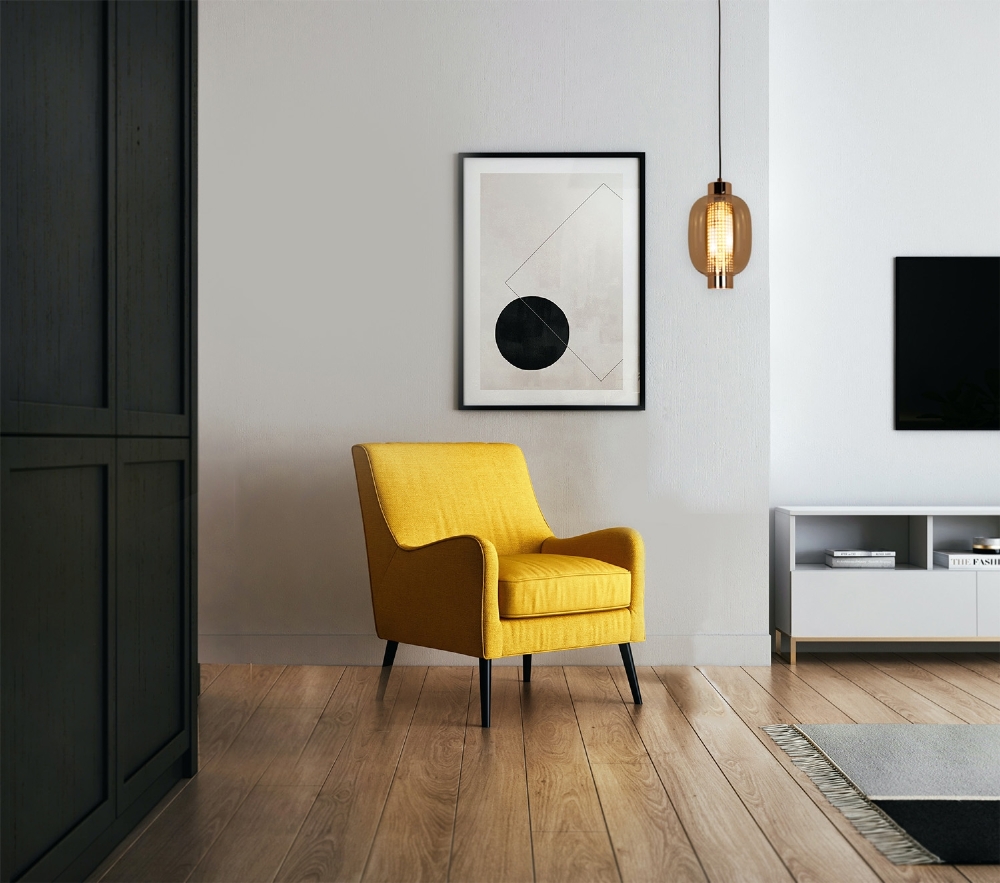 PENDENTE LED LAMP 17W 3000K BIVOLT AMBAR 1700LM CABO 2 METROS - HEVVY