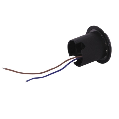 SPOT LED EMBUTIR SOLO 1W BIVOLT LUZ AMARELA 3000K PRETO 75G 2 FACHOS - GAYA