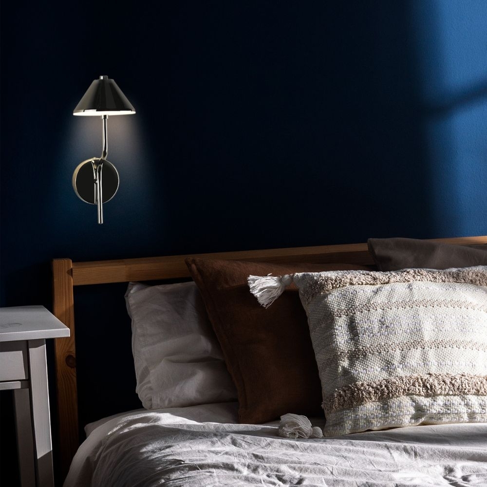 ARANDELA LED CHIGAGO 5W LUZ AMARELA 3000K 500LM CROMADO - HEVVY