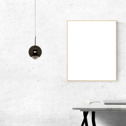 PENDENTE LED YUME 5W LUZ AMARELA 3000K BIVOLT 500LM 2 METROS PRETO - HEVVY