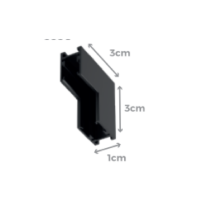 CONECTOR L MINI MAGNETICA PAREDE/TETO - GAYA