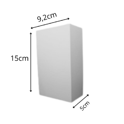 ARANDELA LED MAGIK 10W LUZ AMARELA 3000K BRANCO IP65 - GAYA