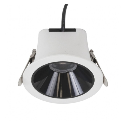 SPOT LED MIRA REDONDO 18W BIVOLT LUZ NEUTRA 4000K 1800LM 24G BRANCO E PRETO - GAYA