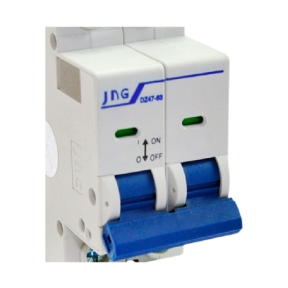 DISJUNTOR DIN BIPOLAR 63A 3KA CURVA C - JNG