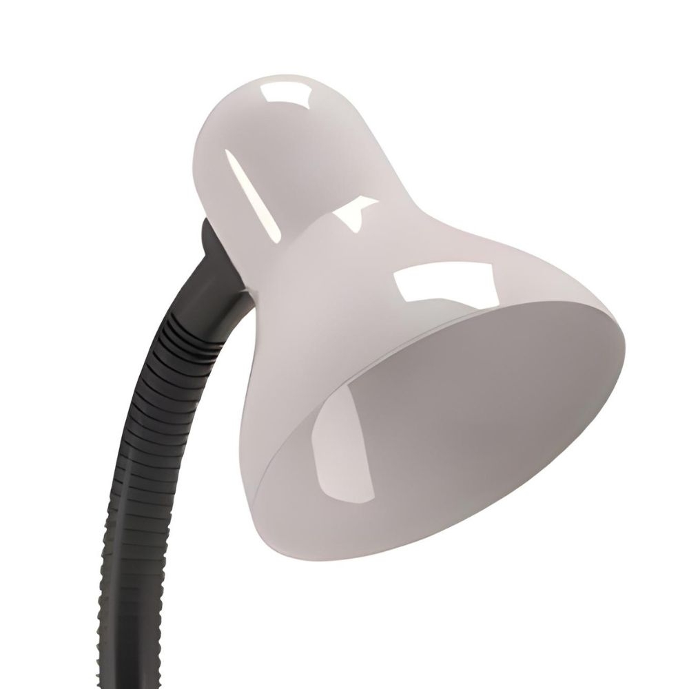 LUMINARIA DE MESA VIKING PARA 1 LAMPADA E27 CLIP BRANCO BIVOLT - LUMINATTI