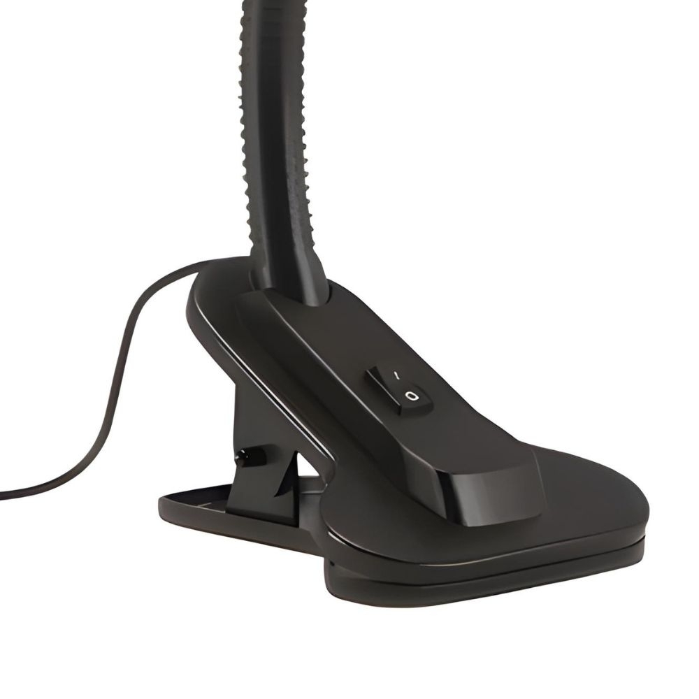 LUMINARIA DE MESA VIKING PARA 1 LAMPADA E27 CLIP BRANCO BIVOLT - LUMINATTI