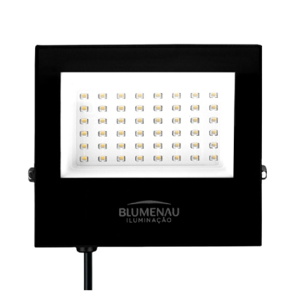 PROJETOR LED PLAY 50W BIVOLT LUZ AMARELA 3000K 3900LM IP66 - BLUMENAU