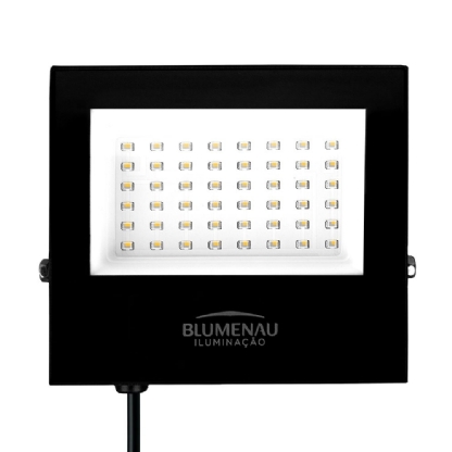 PROJETOR LED PLAY 50W BIVOLT LUZ NEUTRA 4100K 3900LM IP66 - BLUMENAU