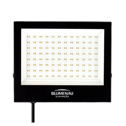 PROJETOR LED PLAY 100W BIVOLT LUZ NEUTRA 4100K 7800LM IP66 - BLUMENAU