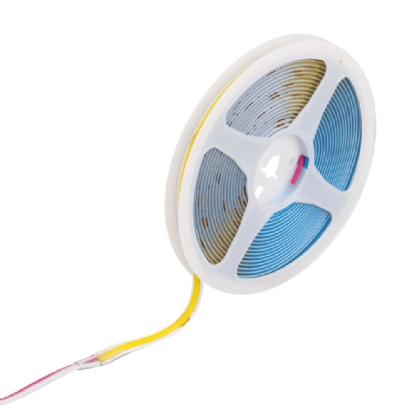 FITA LED COB 9W/METRO 24V LUZ AMARELA 2700K IP20 ROLO COM 5 METROS - GAYA