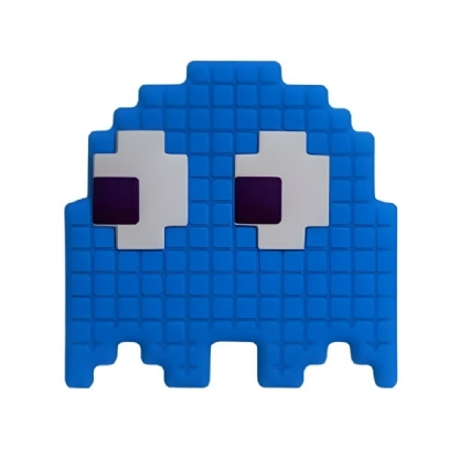 LUMINARIA DE MESA FANTASMINHA PACMAN AZUL PARA 1 LAMPADA E27 - USARE