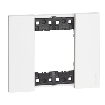PLACA 2X2 PARA 2 POSTOS BRANCO LIVING NOW - BTicino Legrand