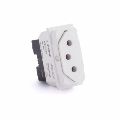 MODULO TOMADA 2 POLOS + TERRA 10A BRANCO LIVING NOW - BTicino Legrand