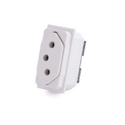 MODULO TOMADA 2 POLOS + TERRA 10A BRANCO LIVING NOW - BTicino Legrand