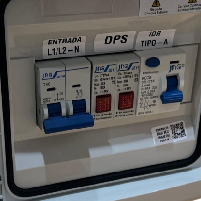 QUADRO PROTETOR CARREGADOR VEICULAR 7,5KW 220V SEM TOMADA - JNG