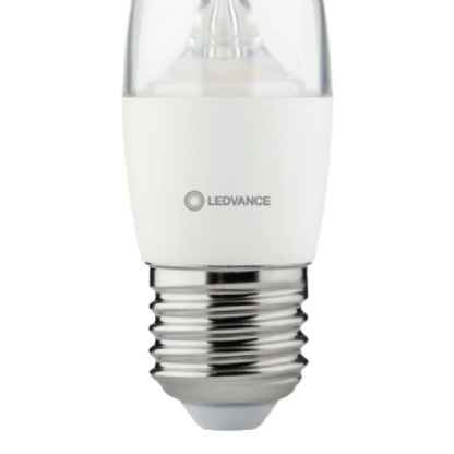 LAMPADA LED VELA CLARA E27 5W 127V LUZ AMARELA 2700K 350LM - LEDVANCE