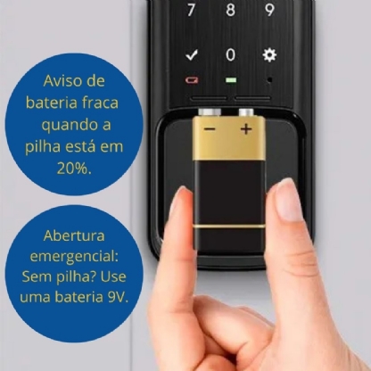 FECHADURA DIGITAL PRETO FV101 - INTELBRAS