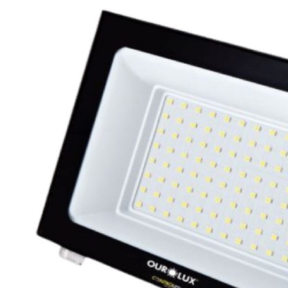 PROJETOR LED 100W BIVOLT LUZ BRANCA 6500K 6750LM SENSOR LUMINOSO - OUROLUX