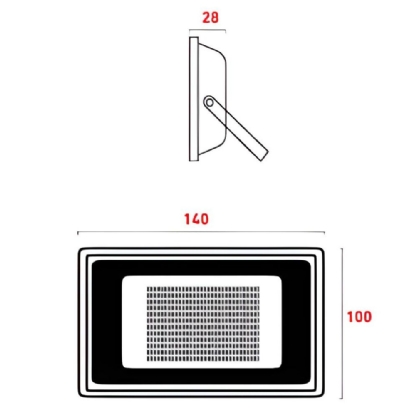 PROJETOR LED 50W BIVOLT LUZ BRANCA 6500K 3375LM SENSOR LUMINOSO - OUROLUX