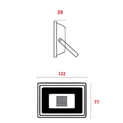 PROJETOR LED 10W BIVOLT LUZ BRANCA 6500K 675LM SENSOR LUMINOSO - OUROLUX
