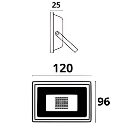 PROJETOR LED 10W BIVOLT LUZ BRANCA 6500K 675LM SENSOR PRESENCA - OUROLUX