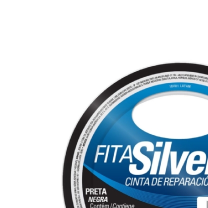 FITA SILVER TAPE PRETA 48MM 5 METROS - TEKBOND