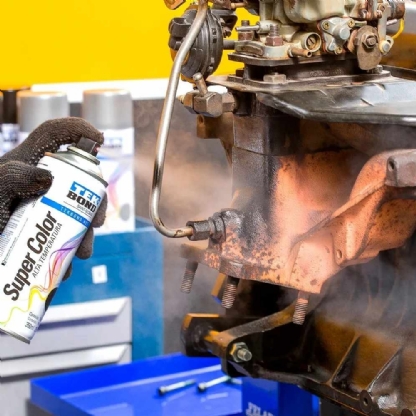 TINTA SPRAY PRETO FOSCO ALTA TEMPERATURA 350ML - TEKBOND