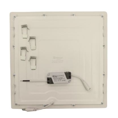 PAINEL LED EMBUTIR 24W QUADRADO BIVOLT LUZ NEUTRA 4100K 1800LM 30CM - B.BAUER