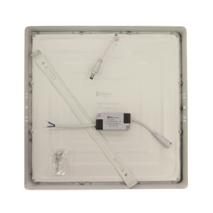 PAINEL LED SOBREPOR 24W QUADRADO BIVOLT LUZ BRANCA 6500K 1680LM 28,5CM - BBAUER