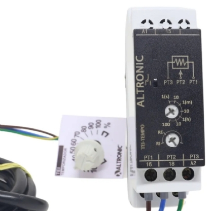 RELE TEMPO RETARDO/PULSO MULTI 24-240VCA/VCC C/POT - ALTRONIC