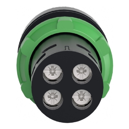 BOTAO PLASTICO IMPULSO MONOBLOCO 1NA+1NF 22MM VERDE - SCHNEIDER